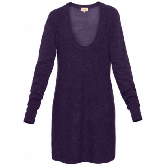 Aritzia Babaton merino-cashmere sweater dress, purple, size xs - Picture 1 of 12